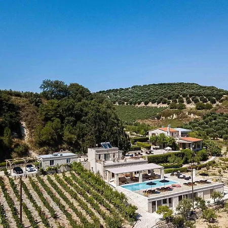 Villa Mantilari Wine Estate 7 2 Private Pools 1 Heated Tennis Court Fitness Center Archanes